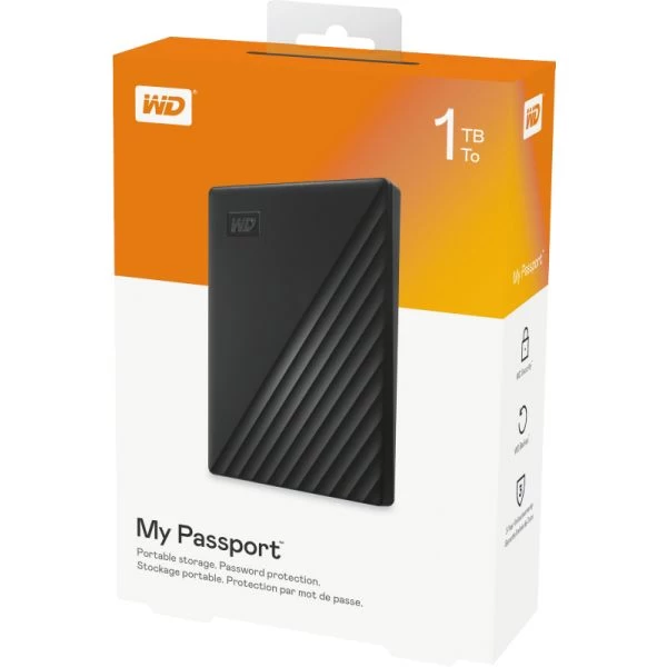 Western Digital My Passport 1TB Schwarz 5 Western Digital My Passport 1TB Schwarz – Bild 3
