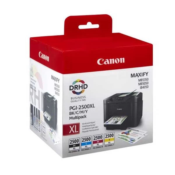 Canon® Canon PGI-2500XL BK/C/M/Y Multipack 4 Canon® Canon PGI-2500XL BK/C/M/Y Multipack – Bild 2