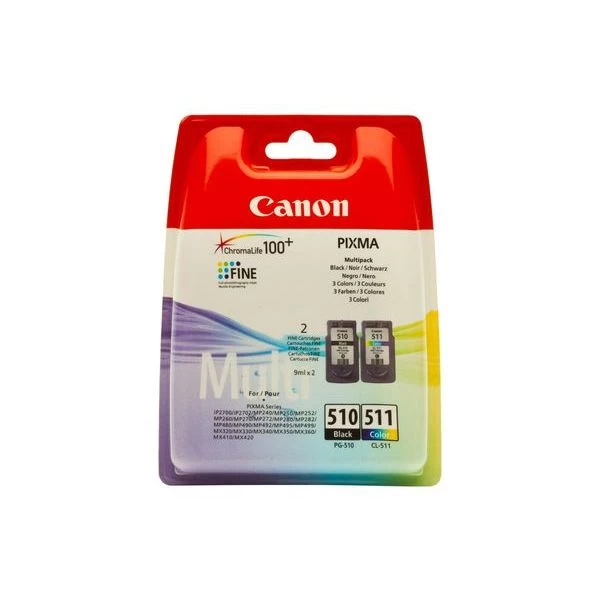 Canon® Canon PG-510BK & CL-511CO Multipack 3 Canon® Canon PG-510BK & CL-511CO Multipack