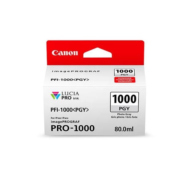 Canon® Canon Ink PFI-1000PGY Photo Grey 3 Canon® Canon Ink PFI-1000PGY Photo Grey