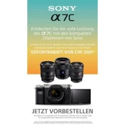 Sony Alpha 7 C Kit 28-60mm Silber - 4 Jahre Swiss Garantie + 200.- Cashback -3C Shop alpha7c eintauschrabatt 148234 471x837