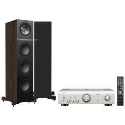 KEF Q700 Nussbaum + Denon PMA-600NE Silber -3C Shop q700pmas 139430 903x666