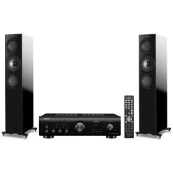 KEF R7 Schwarz + Denon PMA-800NE Schwarz -3C Shop r7bpma800 139503 888x568