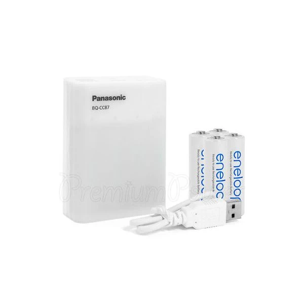 Panasonic Eneloop USB-Schnellladegerät Inkl. 1x4 AA 1900mAh 3 Panasonic Eneloop USB-Schnellladegerät Inkl. 1x4 AA 1900mAh