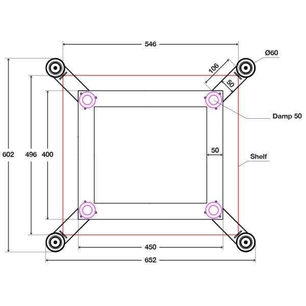 Norstone SPIDER Basishalterung Für Hi-Fi Schwarz 5 Norstone SPIDER Basishalterung Für Hi-Fi Schwarz – Bild 3