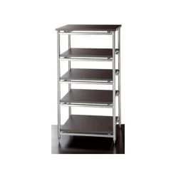 Solidsteel 5.5 - Audio Und TV-Möbel Mit 5 Tablaren Silber