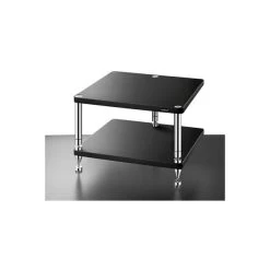 Solidsteel HJ-2 - TV-Möbel Mit 2 Tablaren Schwarz Matt
