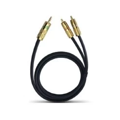 Oehlbach Y - Adapter 3.5 Mm Klinke Auf 2 X Cinch 1,0 M